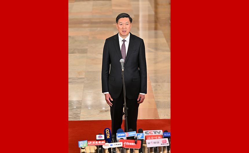 國家體育總局局長高志丹接受媒體采訪