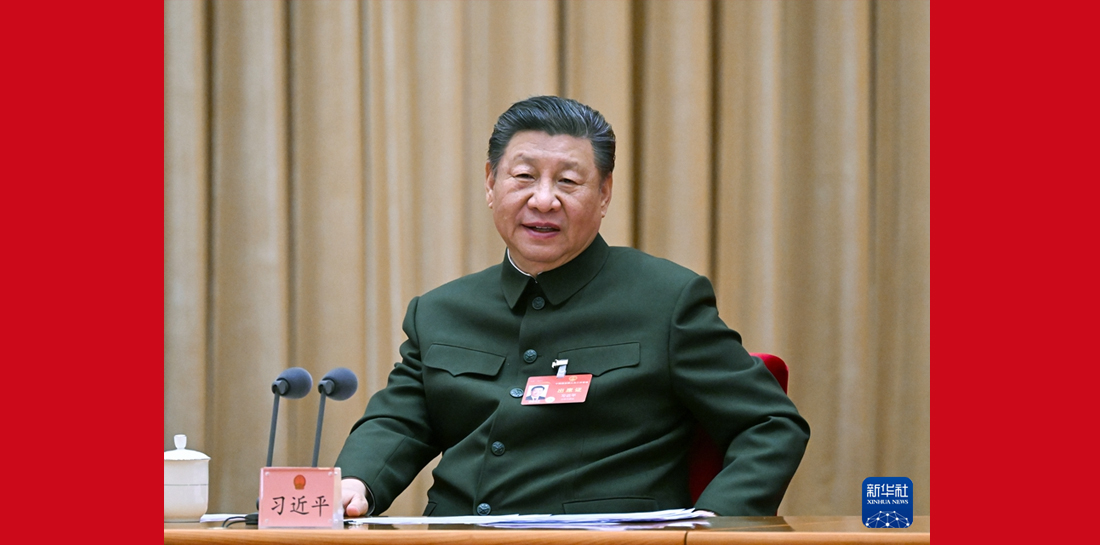 習(xí)近平出席解放軍和武警部隊(duì)代表團(tuán)全體會議